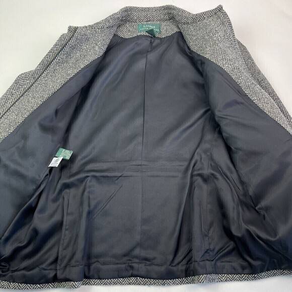 Ralph Lauren Wool Herringbone blazer Zip Front Blazer Jacket Size 12 old money - Picture 9 of 16
